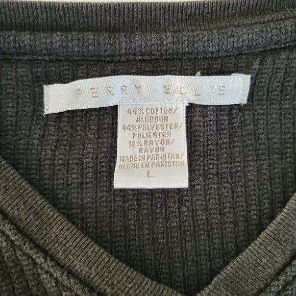 Perry Ellis Long Sleeve Sweatshirt Size L - Picture 4 of 4